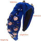 4TH OF JULY NEW LOVE FLAG PERSONALIZED HEADBAND_CWAHA1259