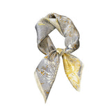 SILK SCARF SUMMER SQUARE SHAWL HEADBAND_CWASC0620