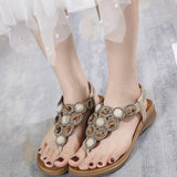 Womens Flip Flops Crystal Jeweled Sandals Shoes