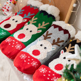 CHRISTMAS STOCKING PLUSH INDOOR SLIPPERS_CWMS0723