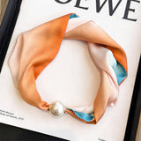 Solid Pearl Magnetic Silk Neck Scarf_Cwasc03939