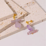 SIMPLE AND VERSATILE HIGH END PURPLE EARRINGS_CWAJE3771
