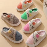 LEISURE NON SLIP SPLICING COTTON SLIPPERS_CWSHS0323