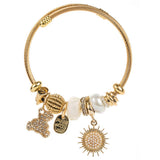 ADJUSTABLE DIY BEADED BRACELET WITH BEAR SUN_CWMM8617