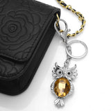 FASHIONABLE OWL METAL KEYCHAIN PENDENT_CWAJE0955
