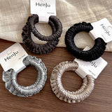 Elastic Pleated Mini Scrunchie Soft Hair Band_Cwaha08026