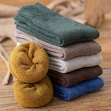 Winter Plus Velvet Thick Warm Terry Mid-Tube Socks_Cwms1391