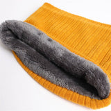 SOLID COLOR PLUS VELVET ELASTIC WARM NECK GAITER_CWASC1023