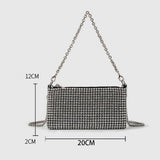 TEMPERAMENTAL ALL MATCH RHINESTONE EVENING BAG_CWAB3585