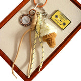 CREATIVE ICE CREAM KEYCHAIN WITH BRAIDED CORD_CWMM7647