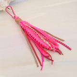 SOLID COLOR VELVET TASSEL KEYCHAIN BAG PENDANT_CWMM3555