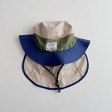 REMOVABLE CHILDRENS COLOR BLOCK BUCKET HAT_CWAH2870