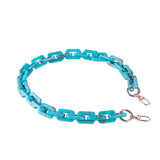 ACRYLIC SQUARE MULTI COLOR BAG CHAIN BAG STRAP_CWMM5093