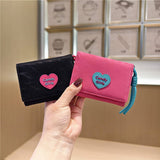 New Velvet Heart Letter Mini 3-Fold Wallet_Cwab06244