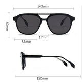 STYLISH DOUBLE BRIDGE CORE TEMPLE SUNGLASSES_CWASG1196