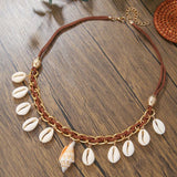 BOHEMIAN CASUAL SHELL PENDANT NECKLACE_CWAJE1558