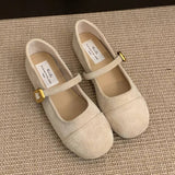 SOFT SOLE ROUND TOE MARY JANE FLATS FOR WOMEN_CWSHF0069