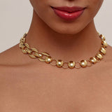 POPULAR STAINLESS STEEL HOLLOW STITCHING NECKLACE_CWMM3574