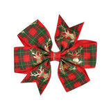 CUTE CHRISTMAS KIDS GROSGRAIN SIX EAR BOW CLIP_CWAHA6689