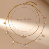 FRESHWATER PEARL NECKLACE 18K GOLD PLATED NECKLACE_CWMM3637