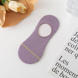 CASUAL SOLID COLOR MESH INVISIBLE SOCKS FOR WOMEN_CWMS2032