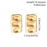 FASHIONABLE PUNK METAL STYLE GOLD EARRINGS_CWAJE1811