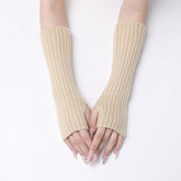 Long Knitted Warm Fingerless Gloves_Cwag0096