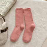 SOLID COLOR WARM THICK FLEECE SOCKS_CWMS0963