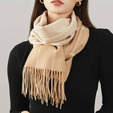 Colorblock Plaid Fashion Scarf_Cwasc1107