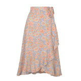 ONE PIECE PRINTED LONG SKIRT IRREGULAR CASUAL SKIRT_CWAB4813