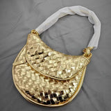 HANDMADE STRAW BAG FASHION ONE SHOULDER ARMPIT BAG_CWAB1912