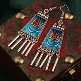 NEW RETRO ETHNIC STYLE LONG TASSEL EARRINGS_CWAJE3994