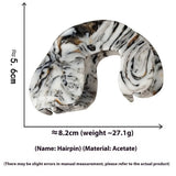 High-End U-Shaped Acetate Hair Claw?Elegant Clip_Cwaha07249