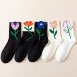 AUTUMN AND WINTER COTTON BREATHABLE MID CALF SOCKS_CWMS0920