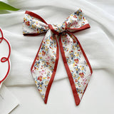 RED SKINNY TWILLY SCARF HAIR RIBBON ACCESSORY_CWASC1981