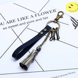 CREATIVE CAR PENDANT RETRO LEATHER KEYCHAIN_CWMM5032