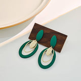 SIMPLE GEOMETRIC OVAL HOLLOW EARRINGS_CWAJE1867
