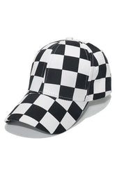SPRING SUMMER CHECKERED BASEBALL CAP SUN HAT CWAH0003