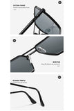FLAT TOP FRAME SQUARE SUNGLASSES_CWASG0100