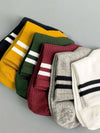 2 STRIPE COTTON MID SOCKS FOR WOMEN WHOLESALE_CWMS070