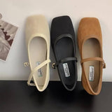 Retro Suede Mary Janes With Low Block Heels_Cwshf0169