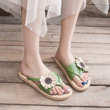 Sunflower Flip-Flops Non-Slip Slippers For Womens_Cwshs0676