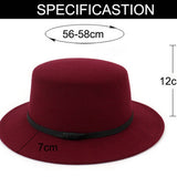 NEW STYLE FLAT TOP FLAT BRIM HAT JAZZ HAT_CWAH1781