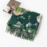 SOFT SCARF ELEGANT PRINT TASSEL WRAP FOR WOMEN_CWASC0918