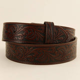 Vintage Embossed Distressed Western Belt_Cwmm3937