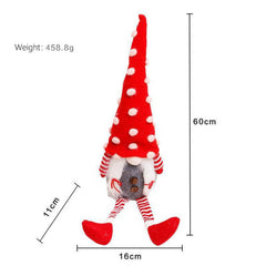 PLUSH RED HAT FACELESS GNOME CHRISTMAS DOLL_CWAJE05402