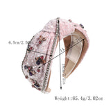 Vintage Rhinestone Flower Headband