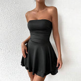 Womens Sexy Off-Shoulder Bodycon Mini Dress
