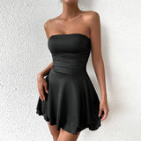 Womens Sexy Off-Shoulder Bodycon Mini Dress