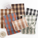 Women Casual Warm Plaid Scarf_Cwasc1014